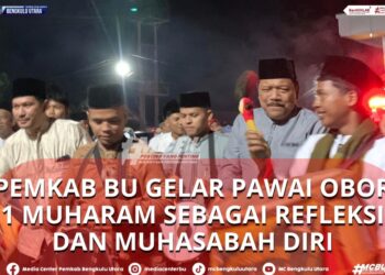 Pemkab BU Gelar Pawai Obor 1 Muharam sebagai Refleksi dan Muhasabah Diri
