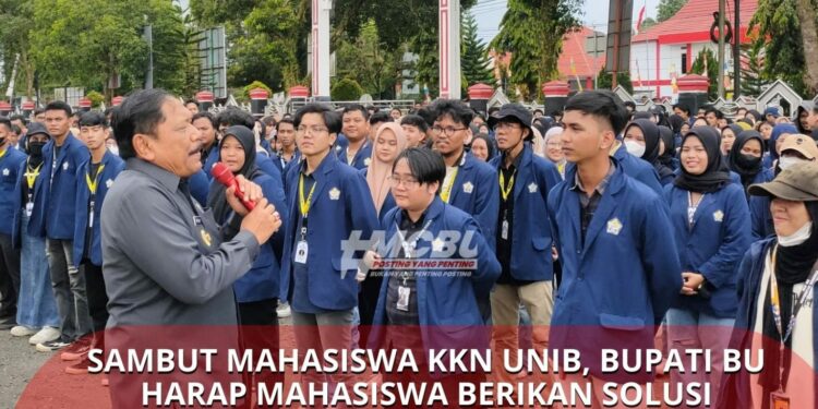 Sambut Mahasiswa KKN UNIB, Bupati BU Harap Mahasiswa Berikan Solusi Permasalahan Masyarakat