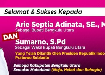 20 februari 2025, Bupati Dan Wakil Bupati Bengkulu Utara Dilantik