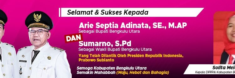 20 februari 2025, Bupati Dan Wakil Bupati Bengkulu Utara Dilantik